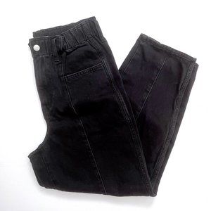 Madewell Paperbag Black Jeans Elastic High Waist Balloon Leg High Rise Paper Bag